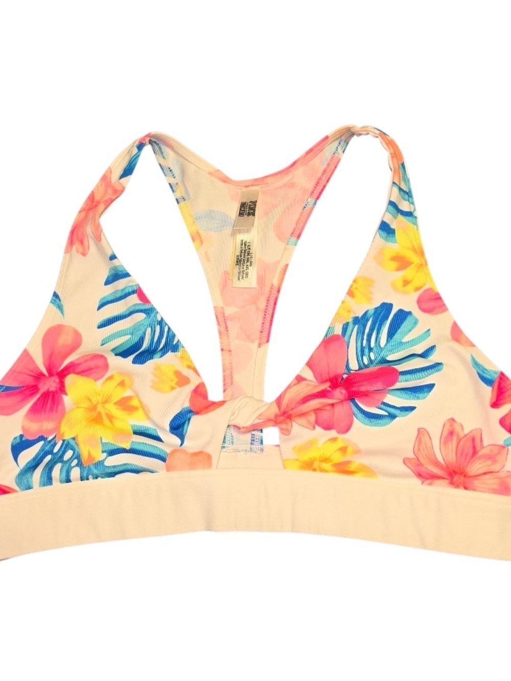 Victoria's Secret Pink Floral Sports Bra Large